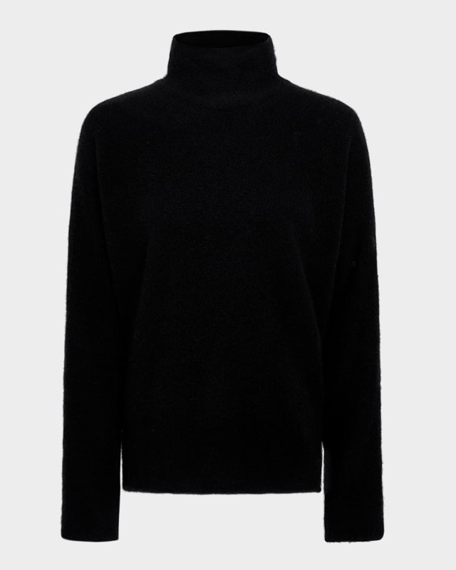 Boxy Cashmere Turtleneck Sweater